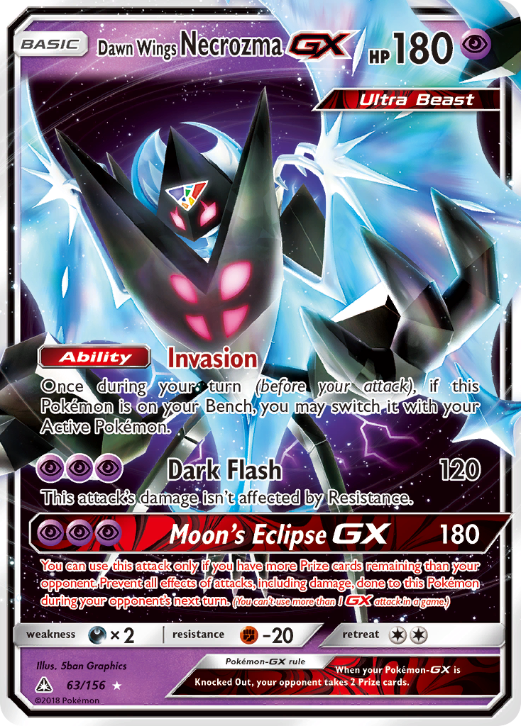 Dawn Wings Necrozma GX (63/156) [Sun & Moon: Ultra Prism] | Galaxy Games LLC