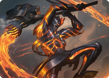 Forgehammer Centurion Art Card [Phyrexia: All Will Be One Art Series] | Galaxy Games LLC