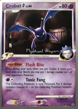 Crobat G LV.44 (47/127) (Happy Luck - Mychael Bryan) [World Championships 2010] | Galaxy Games LLC