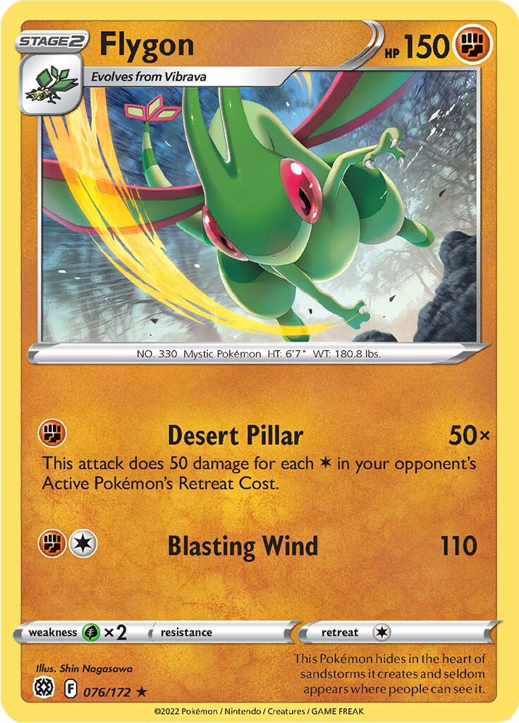 Flygon (076/172) [Sword & Shield: Brilliant Stars] | Galaxy Games LLC