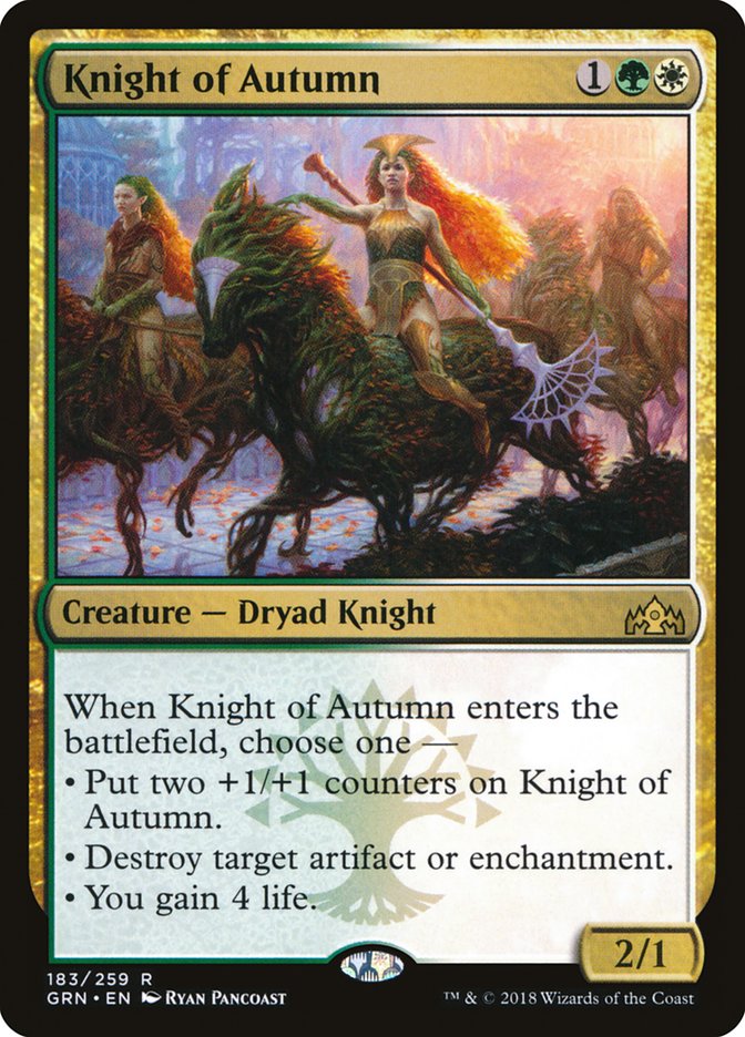 Knight of Autumn [Guilds of Ravnica] | Galaxy Games LLC