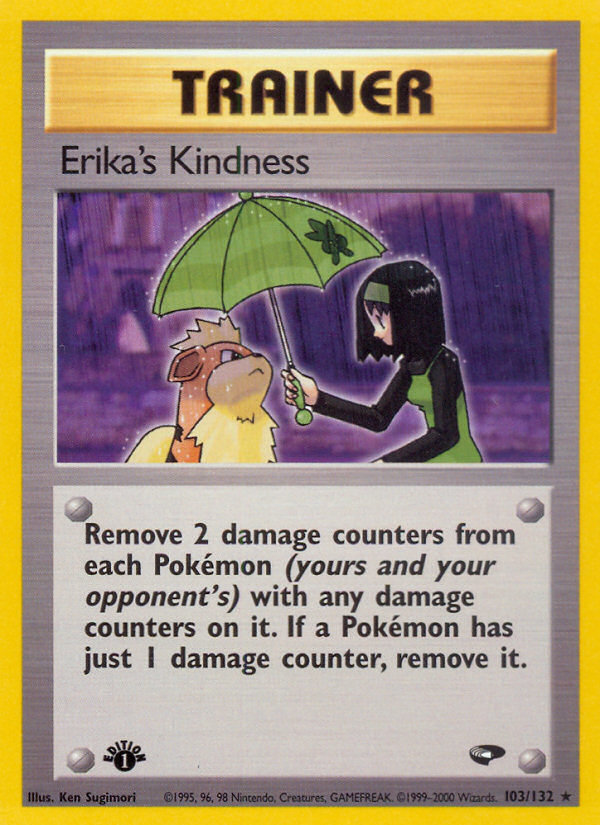 Erika's Kindness (103/132) [Gym Challenge 1st Edition] | Galaxy Games LLC