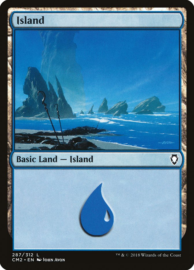 Island (287) [Commander Anthology Volume II] | Galaxy Games LLC