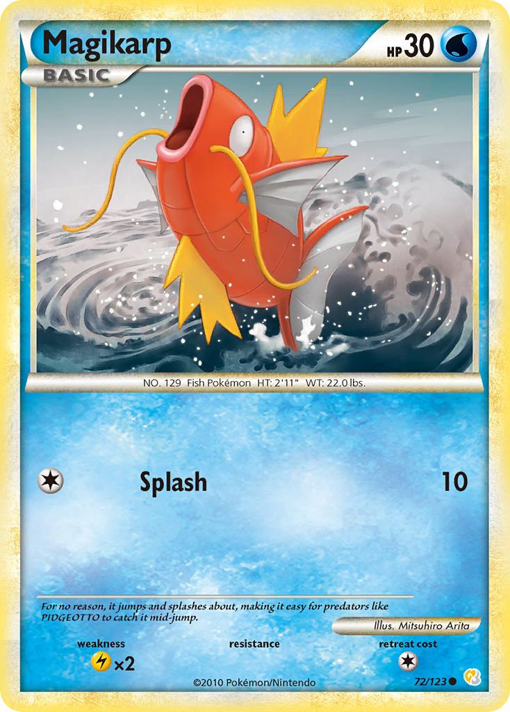 Magikarp (72/123) [HeartGold & SoulSilver: Base Set] | Galaxy Games LLC