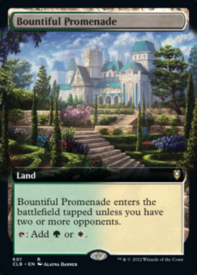 Bountiful Promenade (Extended Art) [Commander Legends: Battle for Baldur's Gate] | Galaxy Games LLC