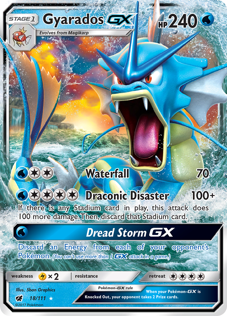 Gyarados GX (18/111) [Sun & Moon: Crimson Invasion] | Galaxy Games LLC