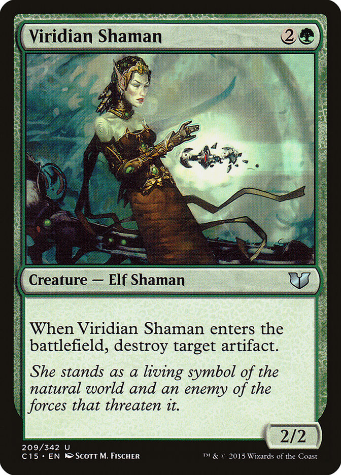 Viridian Shaman [Commander 2015] | Galaxy Games LLC