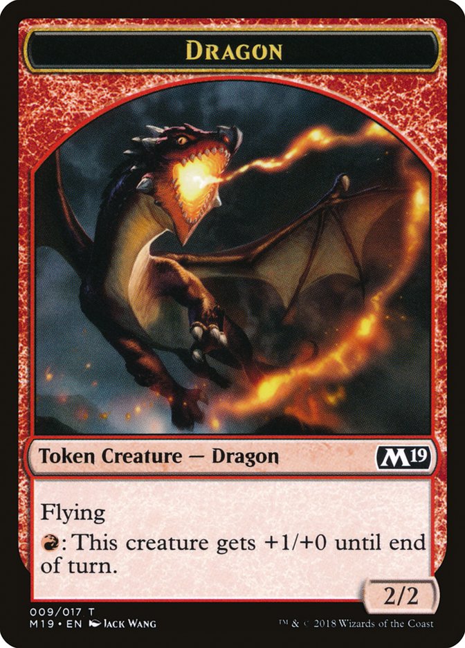Dragon Token (009/017) [Core Set 2019 Tokens] | Galaxy Games LLC