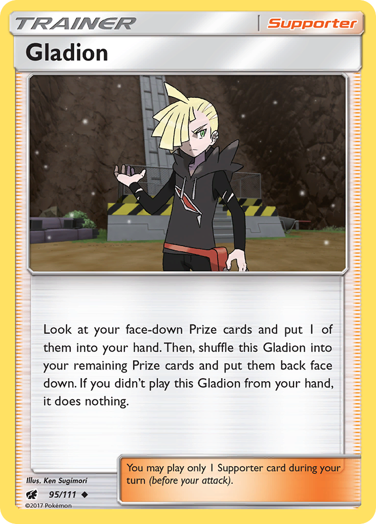 Gladion (95/111) [Sun & Moon: Crimson Invasion] | Galaxy Games LLC