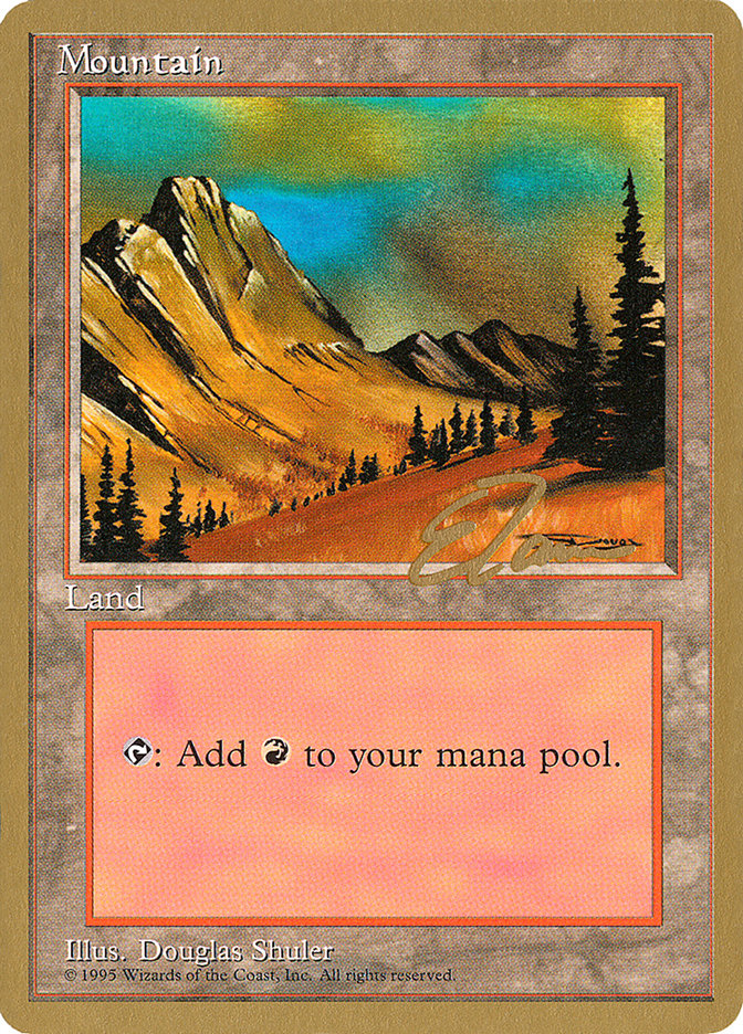 Mountain (et375) (Eric Tam) [Pro Tour Collector Set] | Galaxy Games LLC