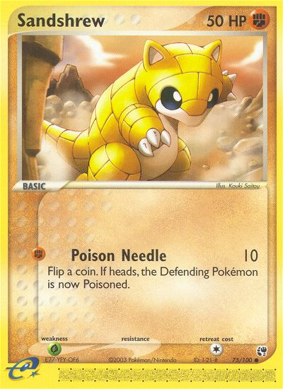 Sandshrew (75/100) [EX: Sandstorm] | Galaxy Games LLC