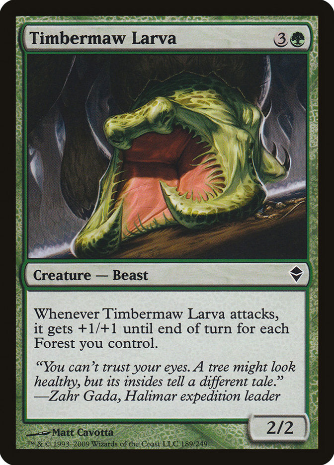 Timbermaw Larva [Zendikar] | Galaxy Games LLC