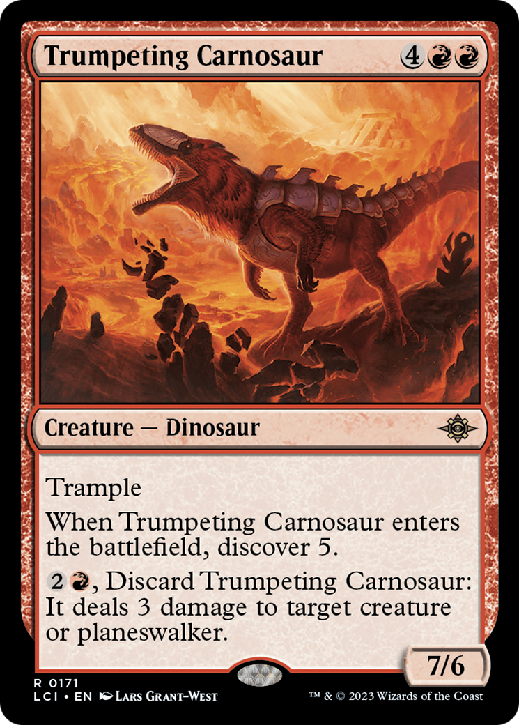 Trumpeting Carnosaur [The Lost Caverns of Ixalan] | Galaxy Games LLC