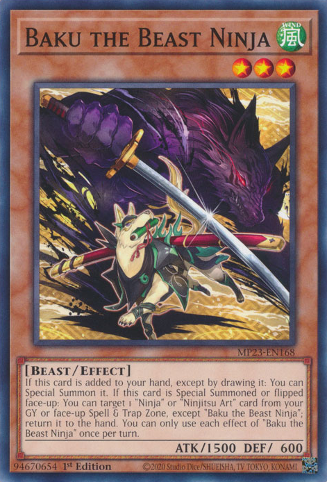 Baku the Beast Ninja [MP23-EN168] Common | Galaxy Games LLC