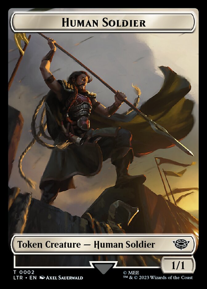 Human Soldier Token (02) [The Lord of the Rings: Tales of Middle-Earth Tokens] | Galaxy Games LLC