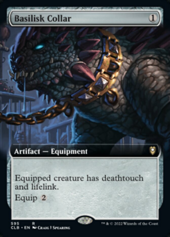 Basilisk Collar (Extended Art) [Commander Legends: Battle for Baldur's Gate] | Galaxy Games LLC