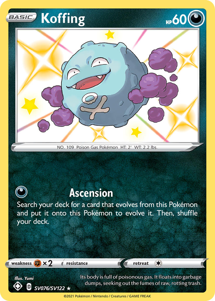 Koffing (SV076/SV122) [Sword & Shield: Shining Fates] | Galaxy Games LLC