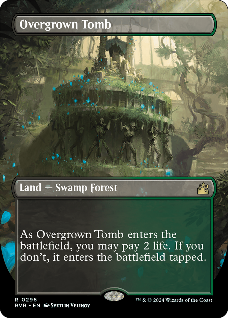 Overgrown Tomb (Borderless) [Ravnica Remastered] | Galaxy Games LLC