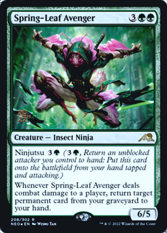 Spring-Leaf Avenger [Kamigawa: Neon Dynasty Prerelease Promos] | Galaxy Games LLC