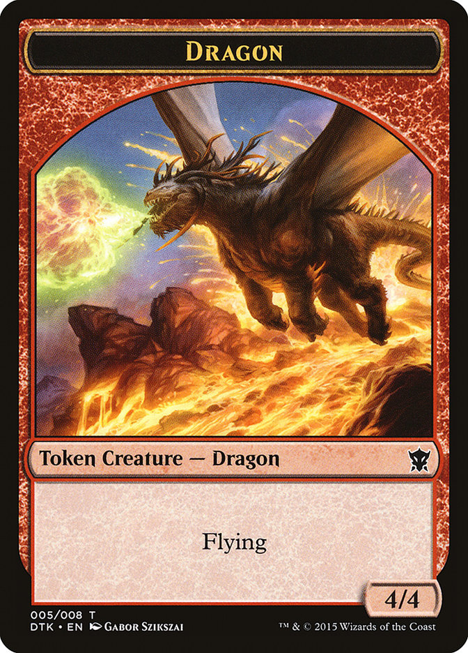 Dragon Token [Dragons of Tarkir Tokens] | Galaxy Games LLC