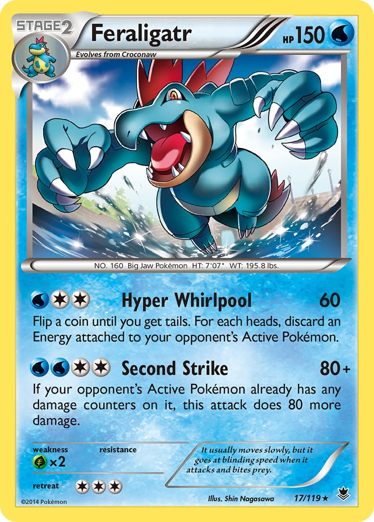 Feraligatr (17/119) (Theme Deck Exclusive) [XY: Phantom Forces] | Galaxy Games LLC