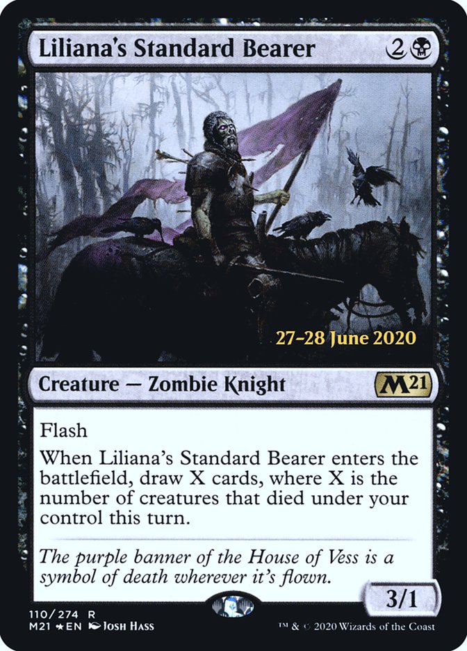 Liliana's Standard Bearer [Core Set 2021 Prerelease Promos] | Galaxy Games LLC