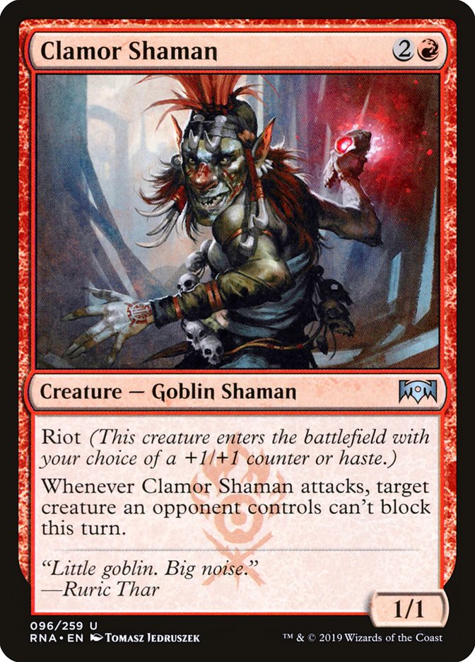 Clamor Shaman [Ravnica Allegiance] | Galaxy Games LLC