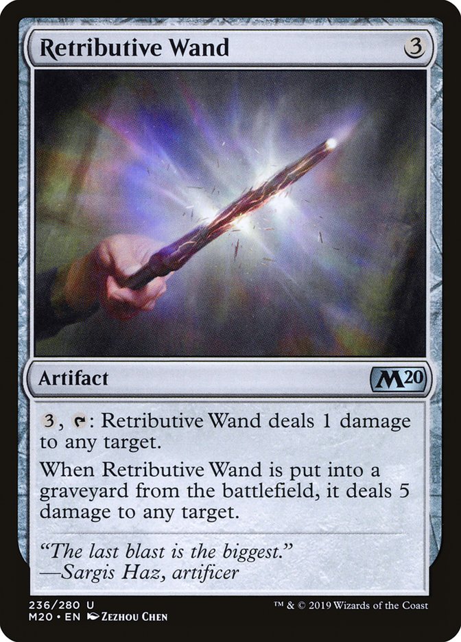 Retributive Wand [Core Set 2020] | Galaxy Games LLC
