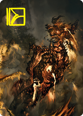 Pyre Spawn Art Card (Gold-Stamped Signature) [Innistrad: Crimson Vow Art Series] | Galaxy Games LLC