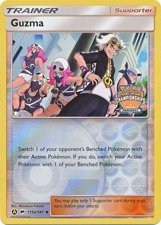 Guzma (115a/147) (Regional Championship Promo) [Sun & Moon: Burning Shadows] | Galaxy Games LLC