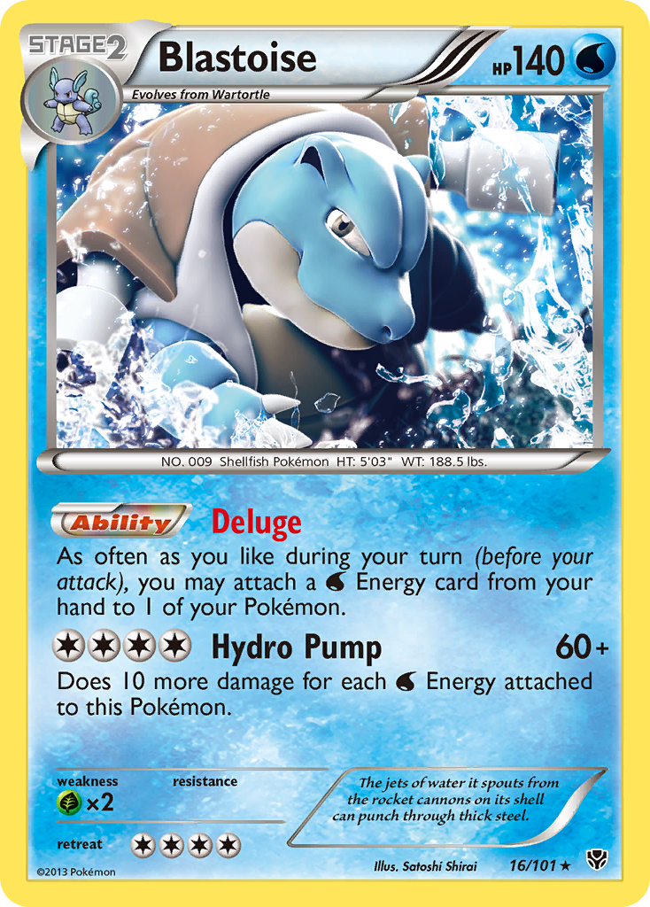 Blastoise (16/101) [Black & White: Plasma Blast] | Galaxy Games LLC