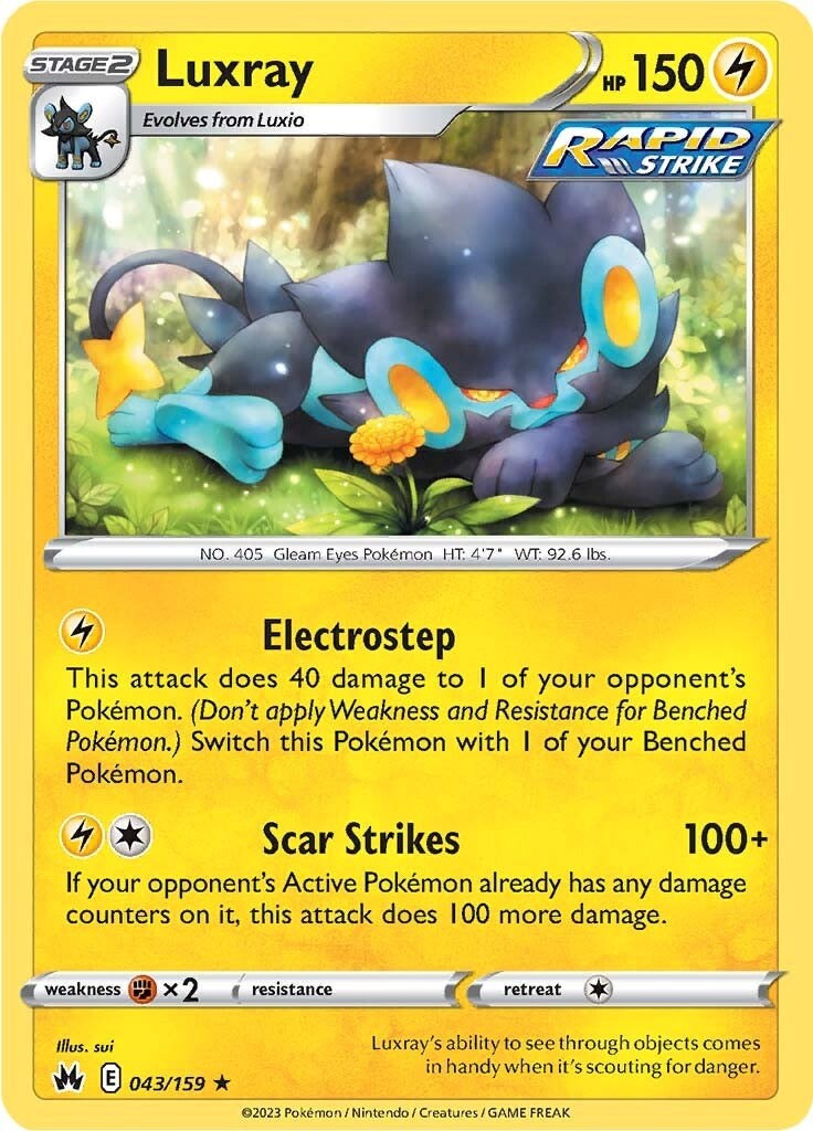 Luxray (043/159) (43) [Sword & Shield: Crown Zenith] | Galaxy Games LLC