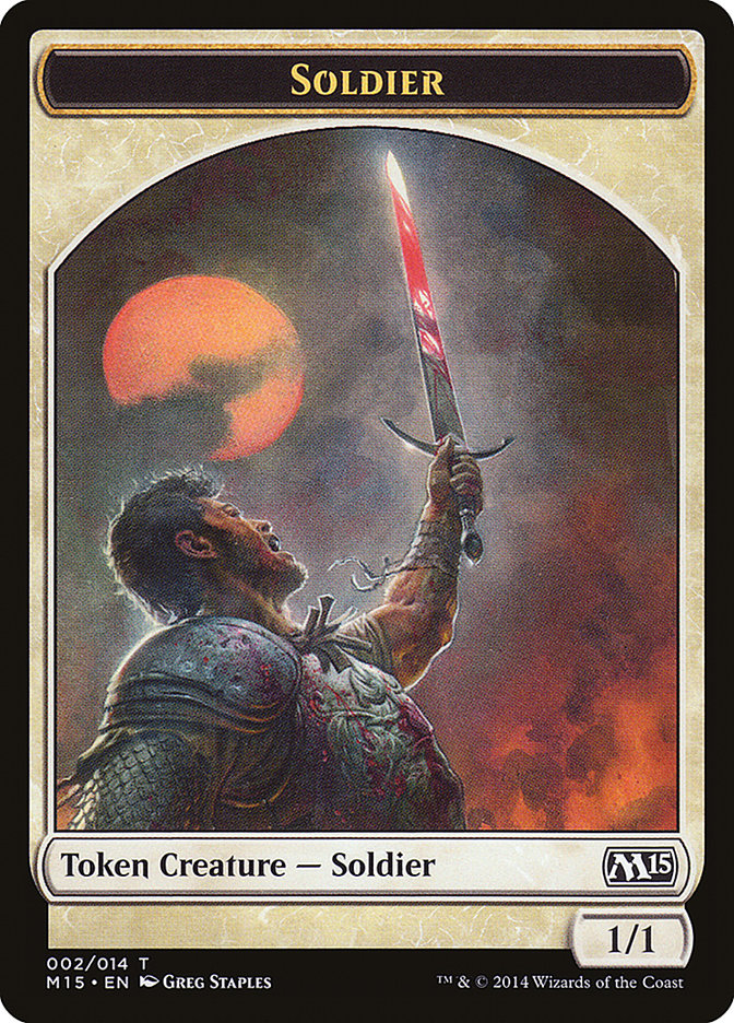 Soldier Token [Magic 2015 Tokens] | Galaxy Games LLC