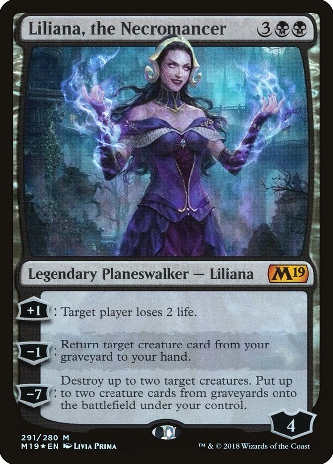 Liliana, the Necromancer [Core Set 2019] | Galaxy Games LLC