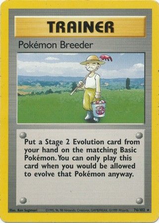 Pokemon Breeder (76/102) [Base Set Unlimited] | Galaxy Games LLC