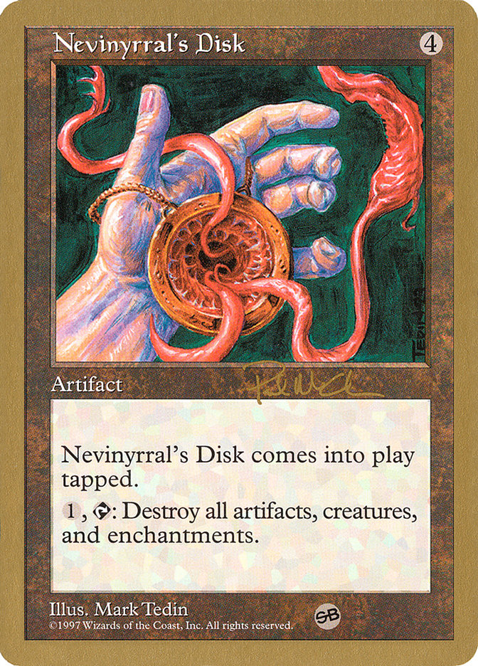 Nevinyrral's Disk (Paul McCabe) (SB) [World Championship Decks 1997] | Galaxy Games LLC