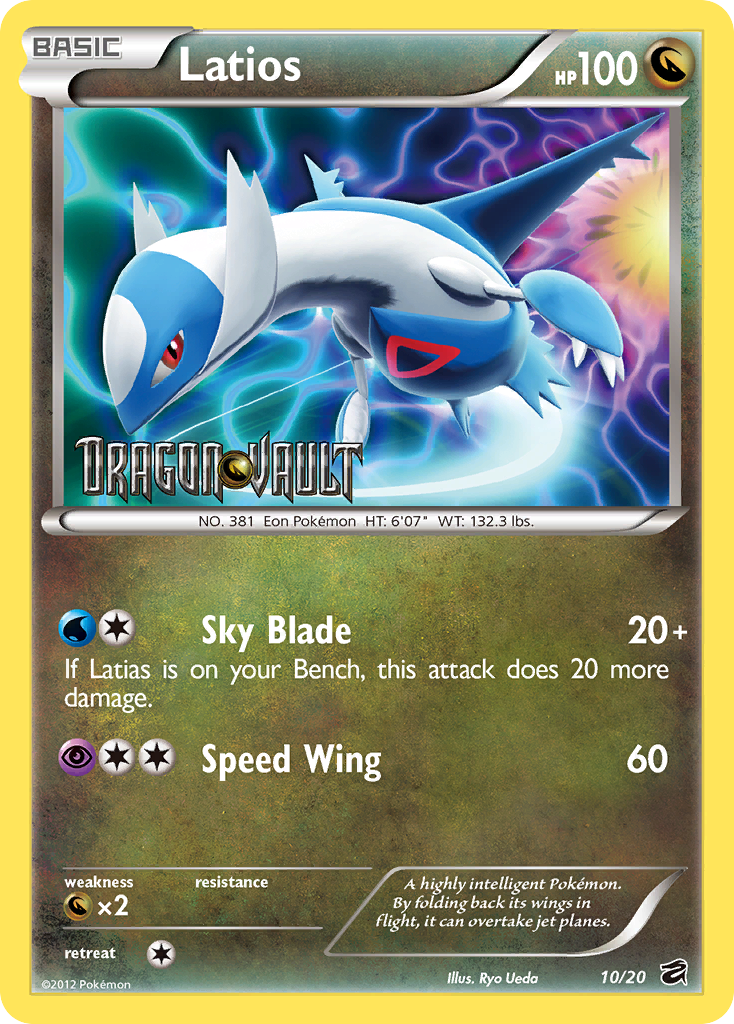 Latios (10/20) (Blister Exclusive) [Black & White: Dragon Vault] | Galaxy Games LLC