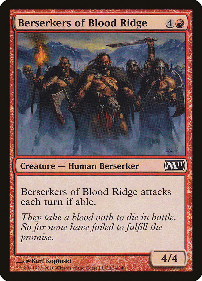 Berserkers of Blood Ridge [Magic 2011] | Galaxy Games LLC