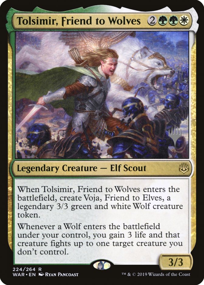 Tolsimir, Friend to Wolves (Promo Pack) [War of the Spark Promos] | Galaxy Games LLC