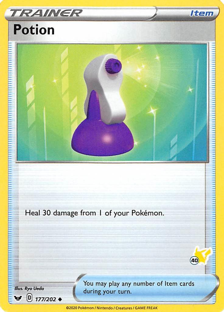 Potion (177/202) (Pikachu Stamp #40) [Battle Academy 2022] | Galaxy Games LLC