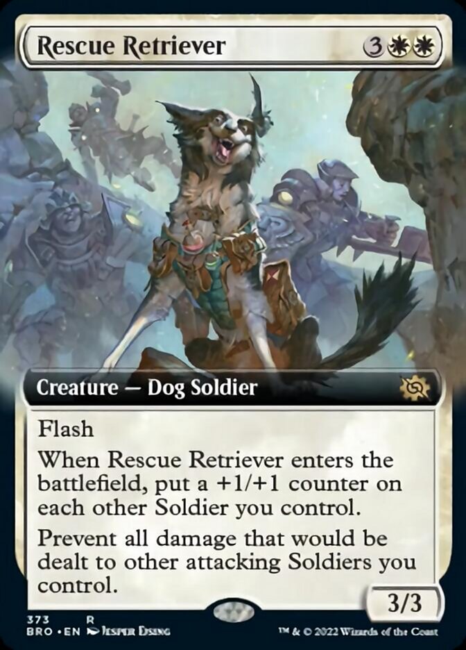 Rescue Retriever (Extended Art) [The Brothers' War] | Galaxy Games LLC