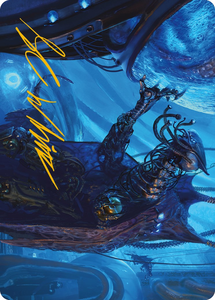 Atmosphere Surgeon Art Card (Gold-Stamped Signature) [Phyrexia: All Will Be One Art Series] | Galaxy Games LLC