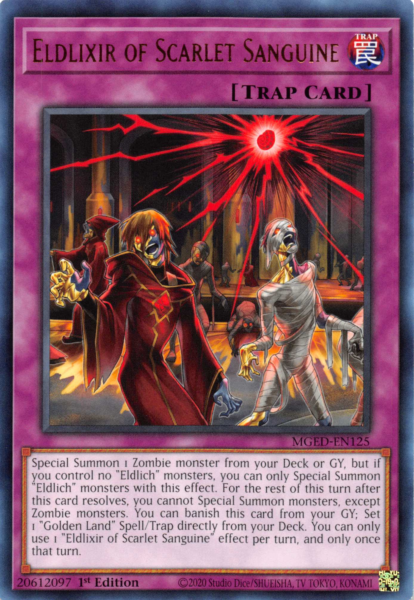 Eldlixir of Scarlet Sanguine [MGED-EN125] Rare | Galaxy Games LLC