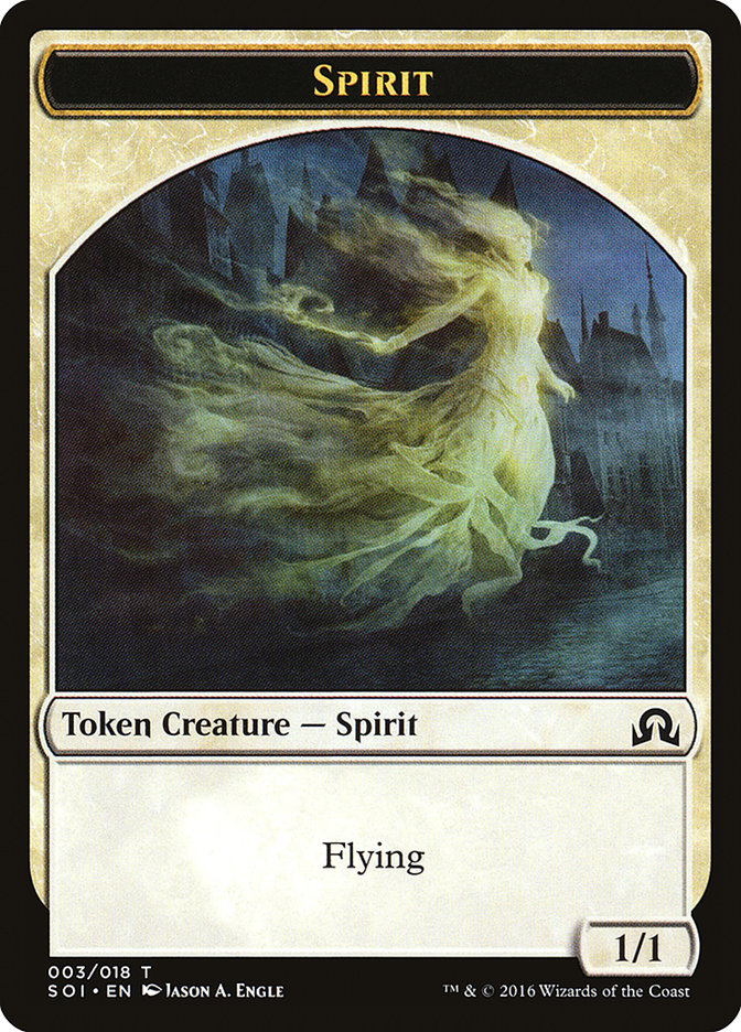 Spirit Token [Shadows over Innistrad Tokens] | Galaxy Games LLC