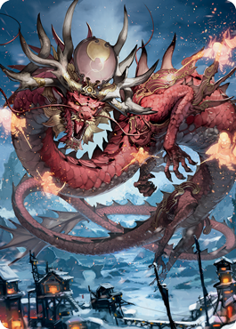 Atsushi, the Blazing Sky 2 Art Card [Kamigawa: Neon Dynasty Art Series] | Galaxy Games LLC