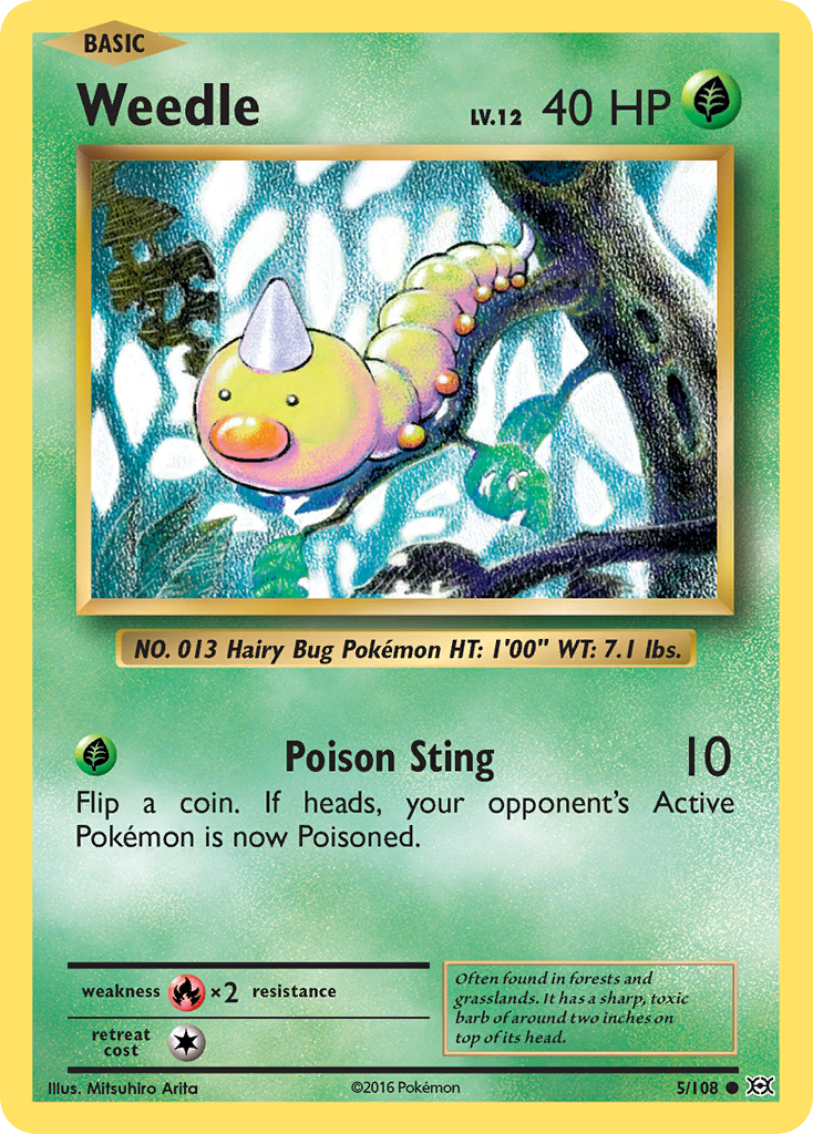 Weedle (5/108) [XY: Evolutions] | Galaxy Games LLC