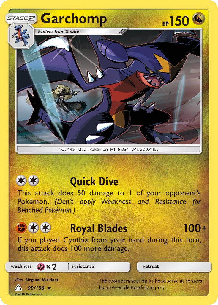 Garchomp (99/156) (Cracked Ice Holo) (Theme Deck Exclusive) [Sun & Moon: Ultra Prism] | Galaxy Games LLC