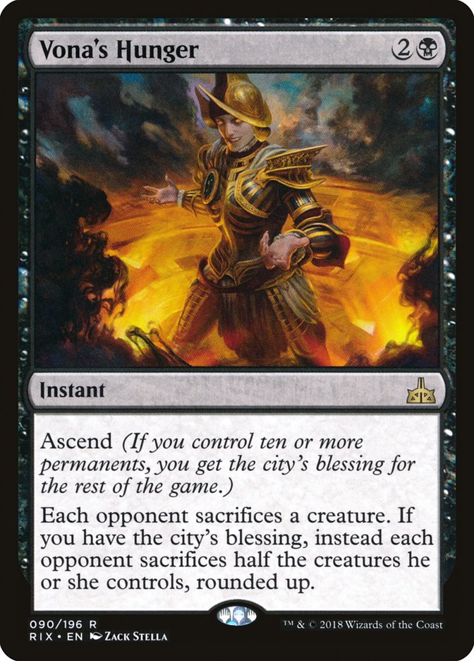 Vona's Hunger [Rivals of Ixalan] | Galaxy Games LLC