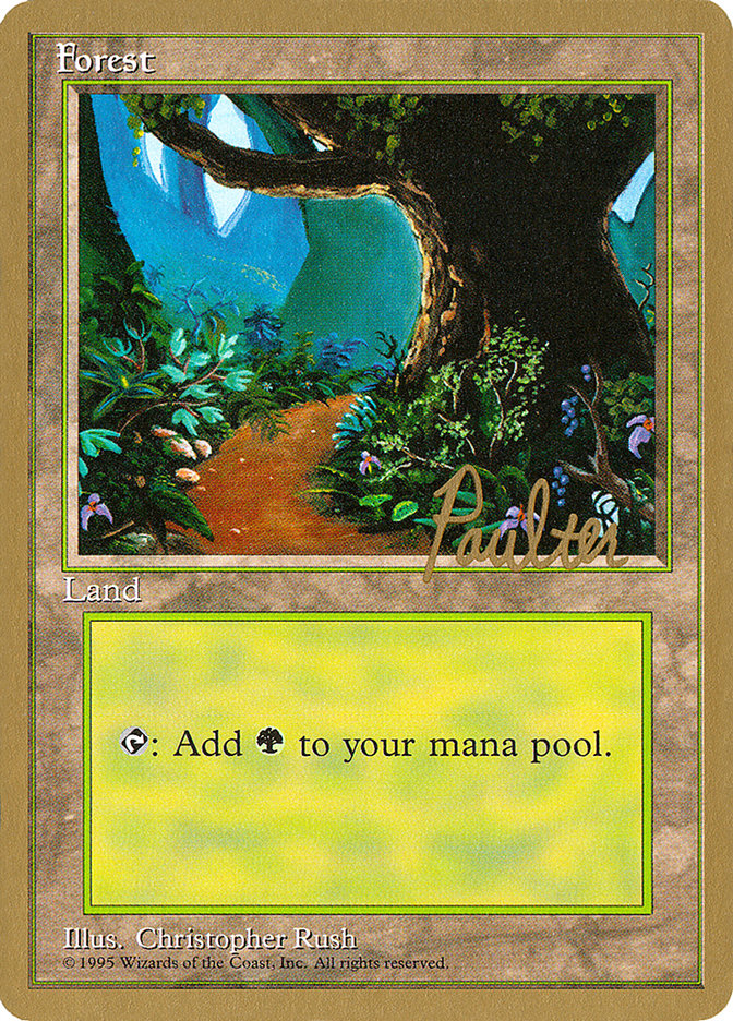 Forest (pp376) (Preston Poulter) [Pro Tour Collector Set] | Galaxy Games LLC