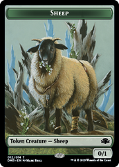 Zombie // Sheep Double-Sided Token [Dominaria Remastered Tokens] | Galaxy Games LLC